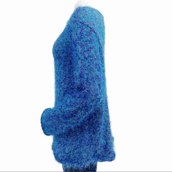 Fuzzy Cozy Multi-Colored Sweater - Picture 2 of 12